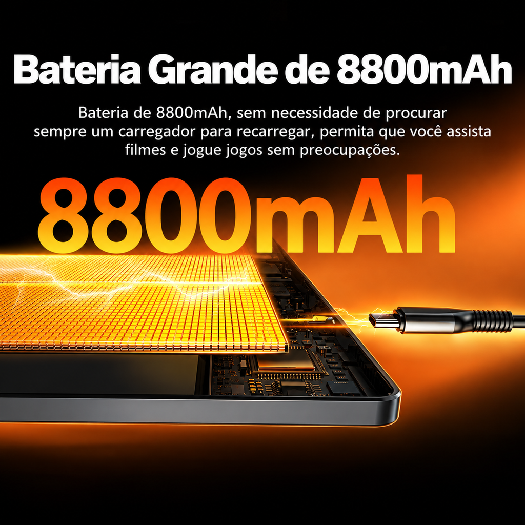 Lançamento 2026 | Tablet Ultimate/I17 PRO 12GB RAM 512GB ROM Android 14 com case 10,1 polegadas câmera 16MP 32MP + Kit Teclado e Mouse